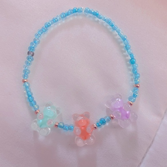 Gummy Bear Bracelet Handmade Design Beaded - Picture 2 of 4